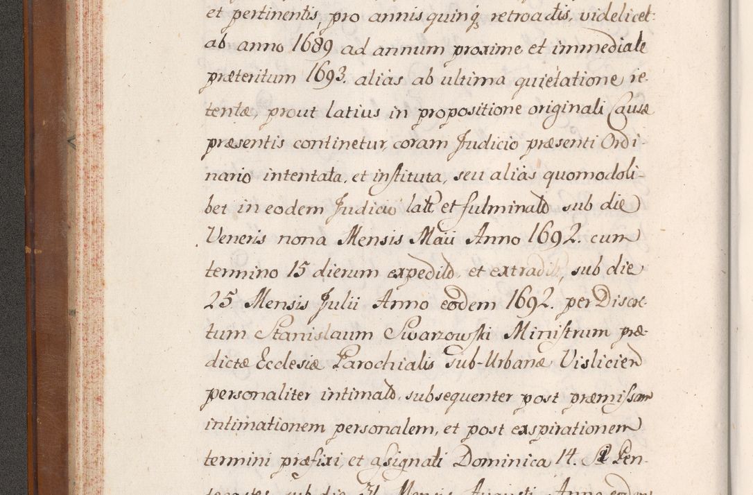 Zdjęcie nr 59 dla obiektu archiwalnego: Volumen VII actorum episcopalium Joannis Małachowski, episcopi Cracoviensis, ducis Severiae de anno 1694 - 1696, quorum index ad finem videatur