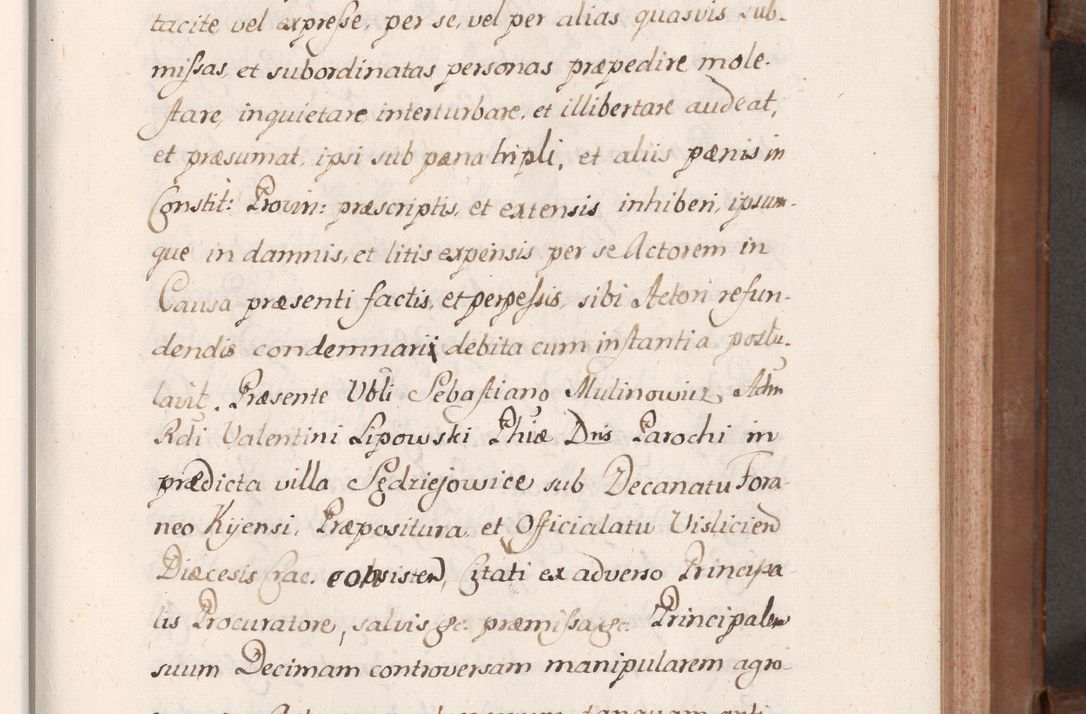 Zdjęcie nr 56 dla obiektu archiwalnego: Volumen VII actorum episcopalium Joannis Małachowski, episcopi Cracoviensis, ducis Severiae de anno 1694 - 1696, quorum index ad finem videatur