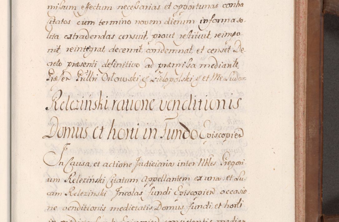 Zdjęcie nr 46 dla obiektu archiwalnego: Volumen VII actorum episcopalium Joannis Małachowski, episcopi Cracoviensis, ducis Severiae de anno 1694 - 1696, quorum index ad finem videatur