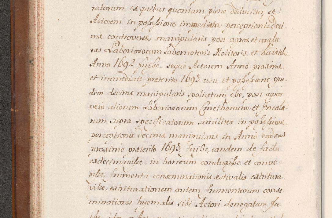 Zdjęcie nr 43 dla obiektu archiwalnego: Volumen VII actorum episcopalium Joannis Małachowski, episcopi Cracoviensis, ducis Severiae de anno 1694 - 1696, quorum index ad finem videatur