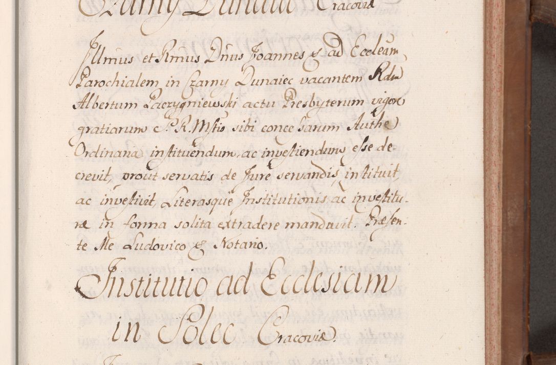 Zdjęcie nr 40 dla obiektu archiwalnego: Volumen VII actorum episcopalium Joannis Małachowski, episcopi Cracoviensis, ducis Severiae de anno 1694 - 1696, quorum index ad finem videatur
