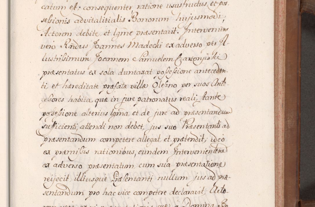 Zdjęcie nr 38 dla obiektu archiwalnego: Volumen VII actorum episcopalium Joannis Małachowski, episcopi Cracoviensis, ducis Severiae de anno 1694 - 1696, quorum index ad finem videatur