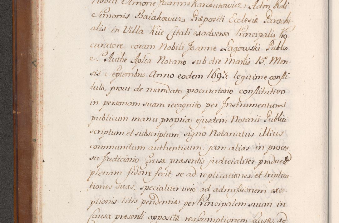 Zdjęcie nr 27 dla obiektu archiwalnego: Volumen VII actorum episcopalium Joannis Małachowski, episcopi Cracoviensis, ducis Severiae de anno 1694 - 1696, quorum index ad finem videatur