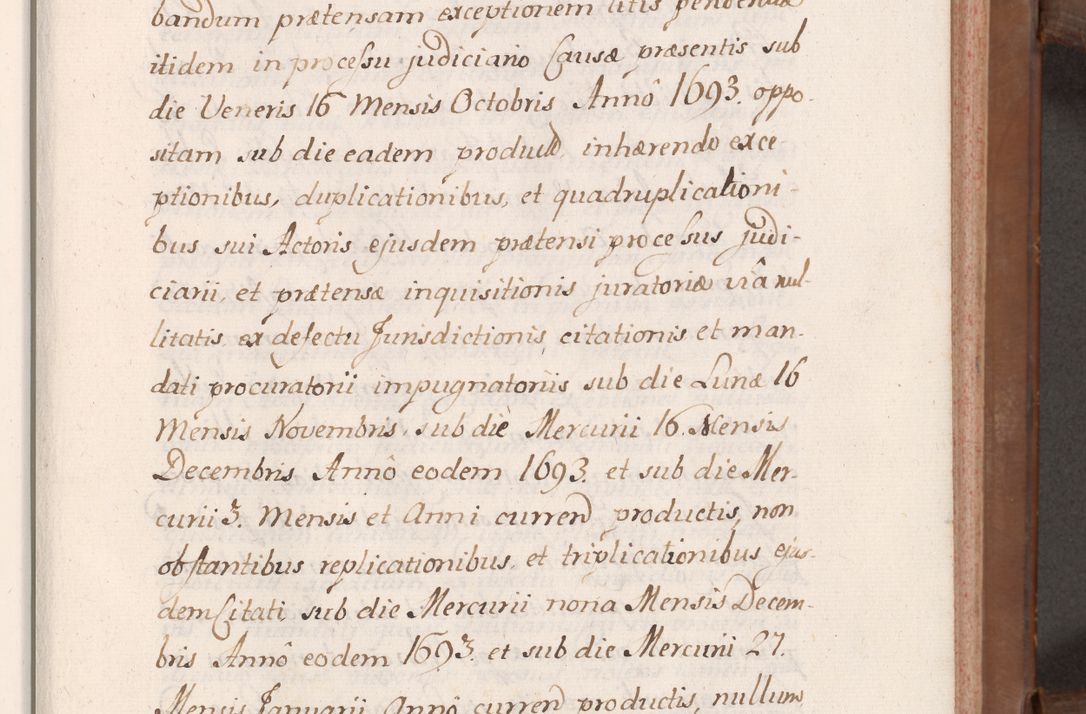 Zdjęcie nr 26 dla obiektu archiwalnego: Volumen VII actorum episcopalium Joannis Małachowski, episcopi Cracoviensis, ducis Severiae de anno 1694 - 1696, quorum index ad finem videatur