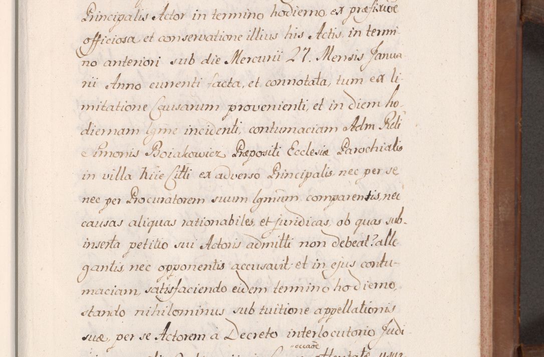 Zdjęcie nr 20 dla obiektu archiwalnego: Volumen VII actorum episcopalium Joannis Małachowski, episcopi Cracoviensis, ducis Severiae de anno 1694 - 1696, quorum index ad finem videatur