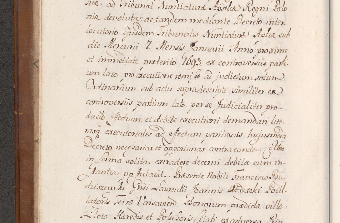 Zdjęcie nr 15 dla obiektu archiwalnego: Volumen VII actorum episcopalium Joannis Małachowski, episcopi Cracoviensis, ducis Severiae de anno 1694 - 1696, quorum index ad finem videatur
