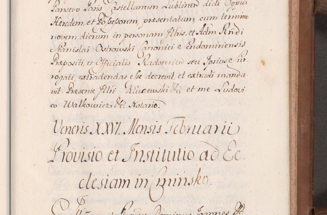 Zdjęcie nr 12 dla obiektu archiwalnego: Volumen VII actorum episcopalium Joannis Małachowski, episcopi Cracoviensis, ducis Severiae de anno 1694 - 1696, quorum index ad finem videatur