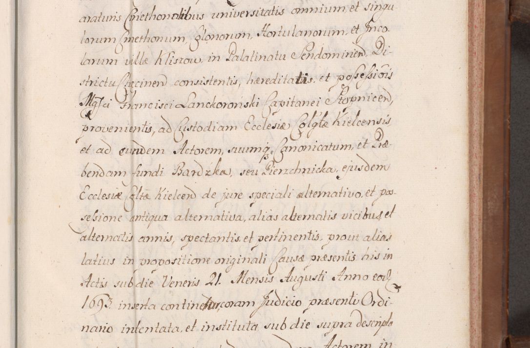 Zdjęcie nr 10 dla obiektu archiwalnego: Volumen VII actorum episcopalium Joannis Małachowski, episcopi Cracoviensis, ducis Severiae de anno 1694 - 1696, quorum index ad finem videatur