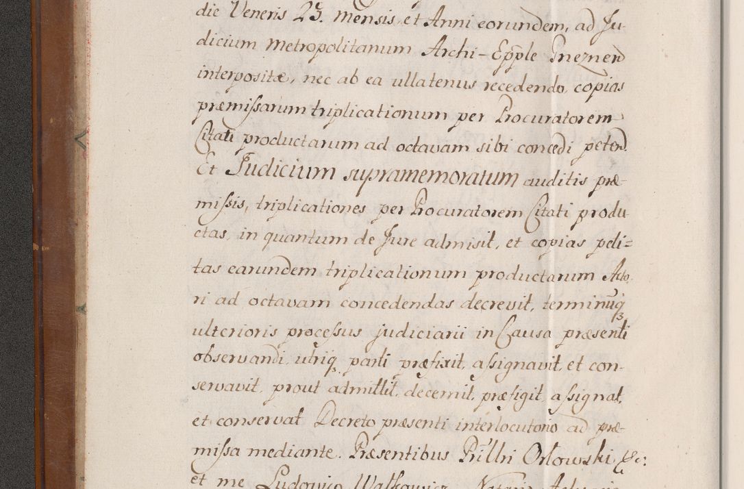 Zdjęcie nr 11 dla obiektu archiwalnego: Volumen VII actorum episcopalium Joannis Małachowski, episcopi Cracoviensis, ducis Severiae de anno 1694 - 1696, quorum index ad finem videatur