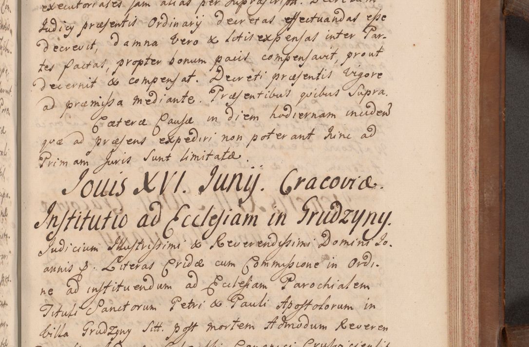 Zdjęcie nr 378 dla obiektu archiwalnego: Volumen VII actorum episcopalium Joannis Małachowski, episcopi Cracoviensis, ducis Severiae de anno 1694 - 1696, quorum index ad finem videatur