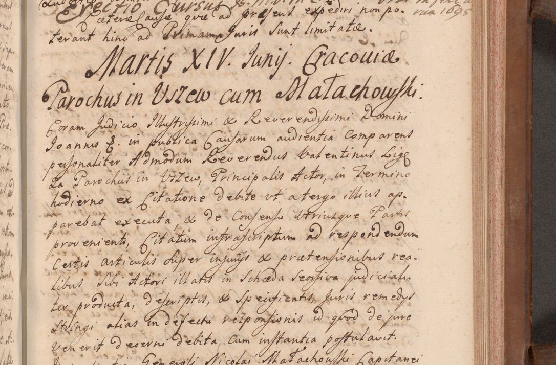 Zdjęcie nr 360 dla obiektu archiwalnego: Volumen VII actorum episcopalium Joannis Małachowski, episcopi Cracoviensis, ducis Severiae de anno 1694 - 1696, quorum index ad finem videatur