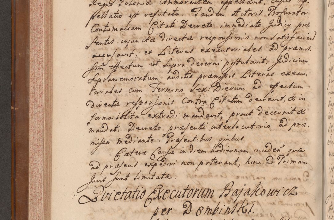 Zdjęcie nr 335 dla obiektu archiwalnego: Volumen VII actorum episcopalium Joannis Małachowski, episcopi Cracoviensis, ducis Severiae de anno 1694 - 1696, quorum index ad finem videatur