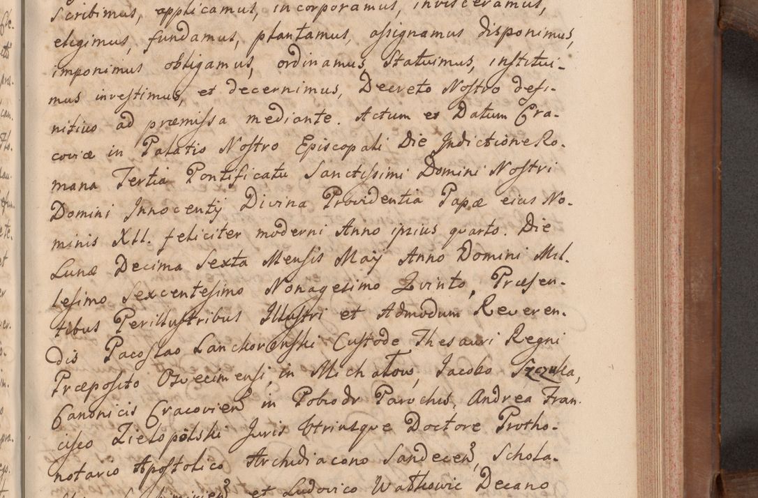 Zdjęcie nr 296 dla obiektu archiwalnego: Volumen VII actorum episcopalium Joannis Małachowski, episcopi Cracoviensis, ducis Severiae de anno 1694 - 1696, quorum index ad finem videatur
