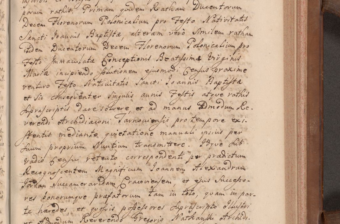 Zdjęcie nr 288 dla obiektu archiwalnego: Volumen VII actorum episcopalium Joannis Małachowski, episcopi Cracoviensis, ducis Severiae de anno 1694 - 1696, quorum index ad finem videatur