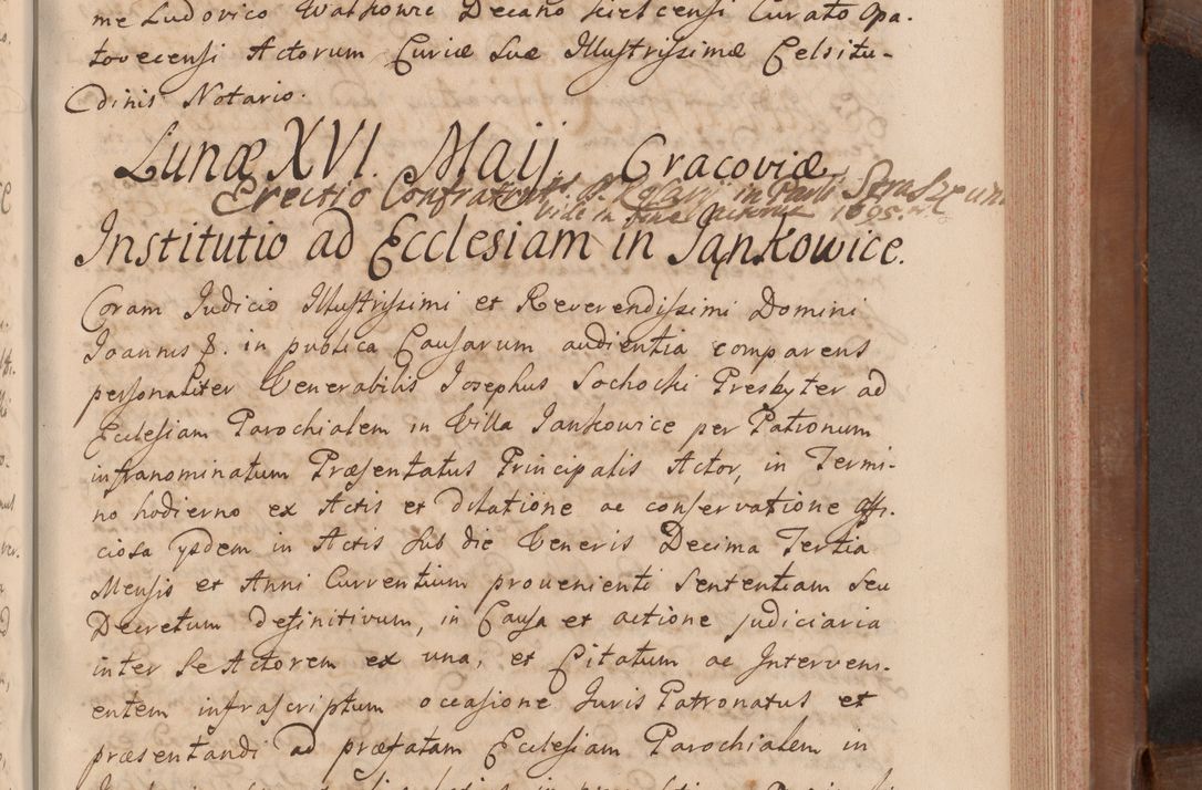 Zdjęcie nr 274 dla obiektu archiwalnego: Volumen VII actorum episcopalium Joannis Małachowski, episcopi Cracoviensis, ducis Severiae de anno 1694 - 1696, quorum index ad finem videatur