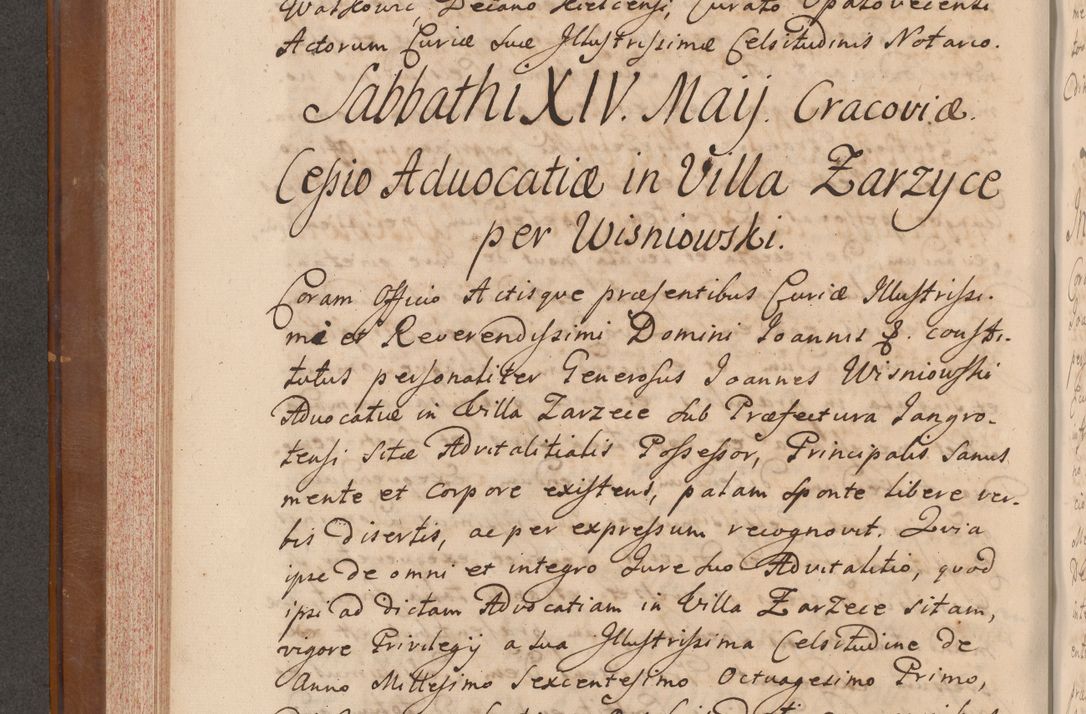 Zdjęcie nr 273 dla obiektu archiwalnego: Volumen VII actorum episcopalium Joannis Małachowski, episcopi Cracoviensis, ducis Severiae de anno 1694 - 1696, quorum index ad finem videatur