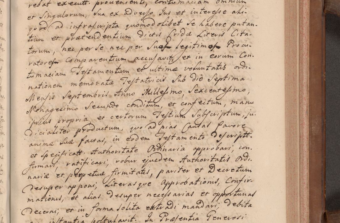 Zdjęcie nr 264 dla obiektu archiwalnego: Volumen VII actorum episcopalium Joannis Małachowski, episcopi Cracoviensis, ducis Severiae de anno 1694 - 1696, quorum index ad finem videatur