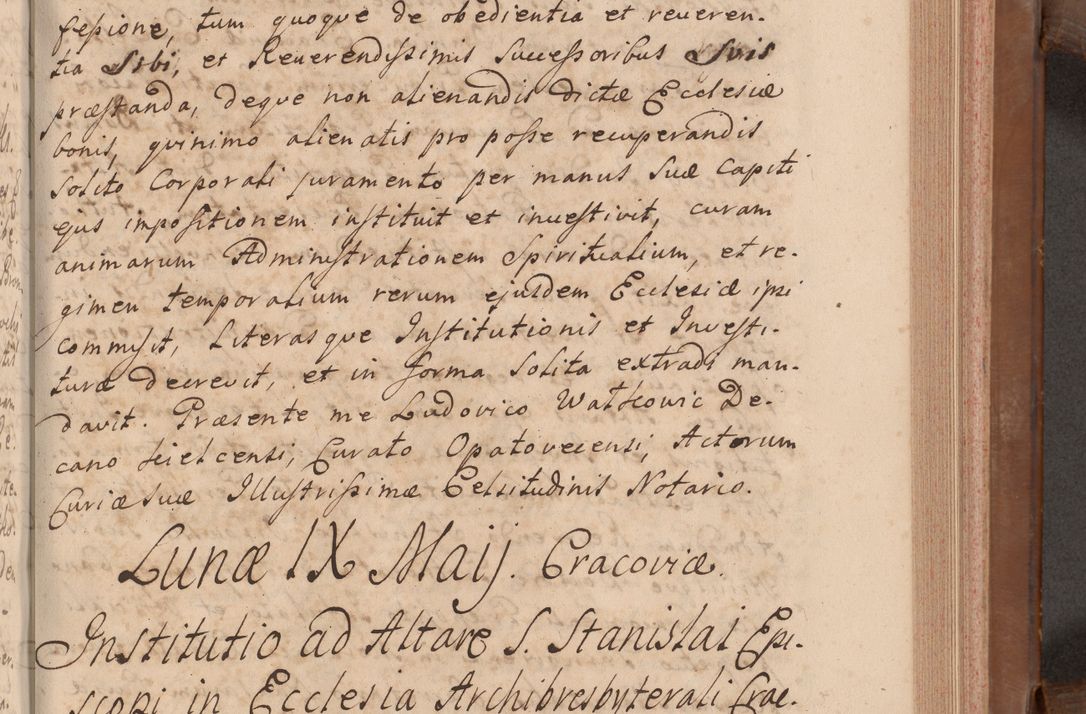 Zdjęcie nr 256 dla obiektu archiwalnego: Volumen VII actorum episcopalium Joannis Małachowski, episcopi Cracoviensis, ducis Severiae de anno 1694 - 1696, quorum index ad finem videatur