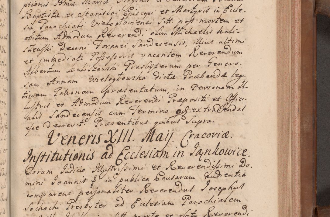 Zdjęcie nr 258 dla obiektu archiwalnego: Volumen VII actorum episcopalium Joannis Małachowski, episcopi Cracoviensis, ducis Severiae de anno 1694 - 1696, quorum index ad finem videatur