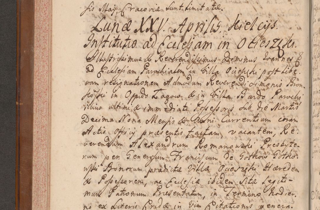 Zdjęcie nr 255 dla obiektu archiwalnego: Volumen VII actorum episcopalium Joannis Małachowski, episcopi Cracoviensis, ducis Severiae de anno 1694 - 1696, quorum index ad finem videatur