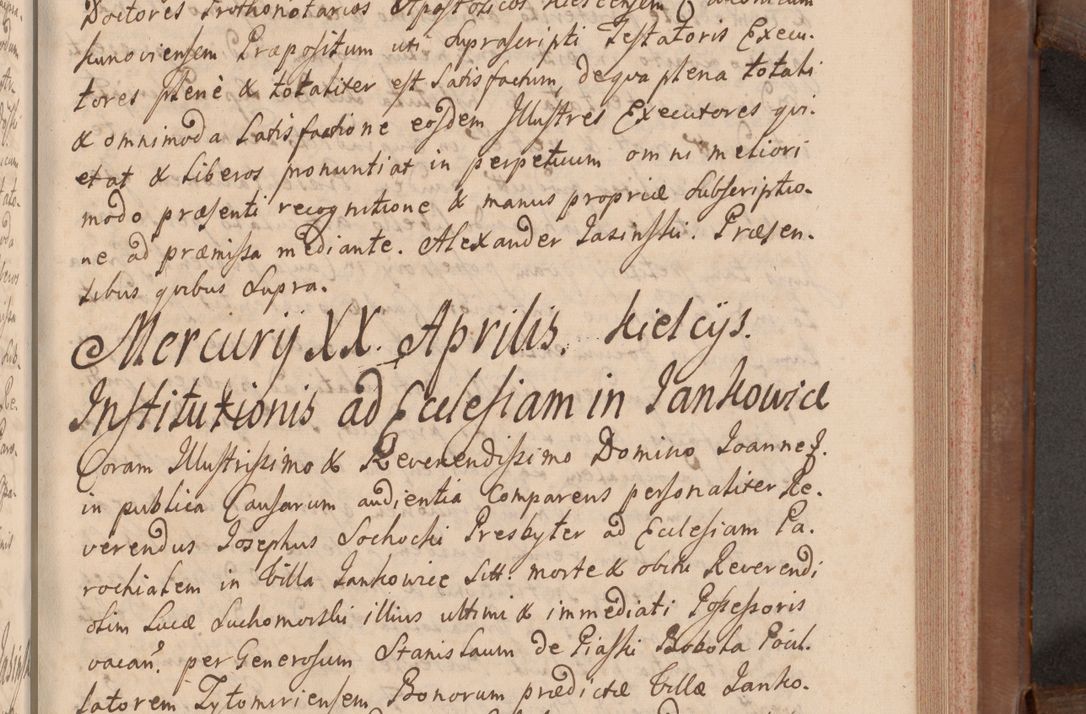 Zdjęcie nr 240 dla obiektu archiwalnego: Volumen VII actorum episcopalium Joannis Małachowski, episcopi Cracoviensis, ducis Severiae de anno 1694 - 1696, quorum index ad finem videatur