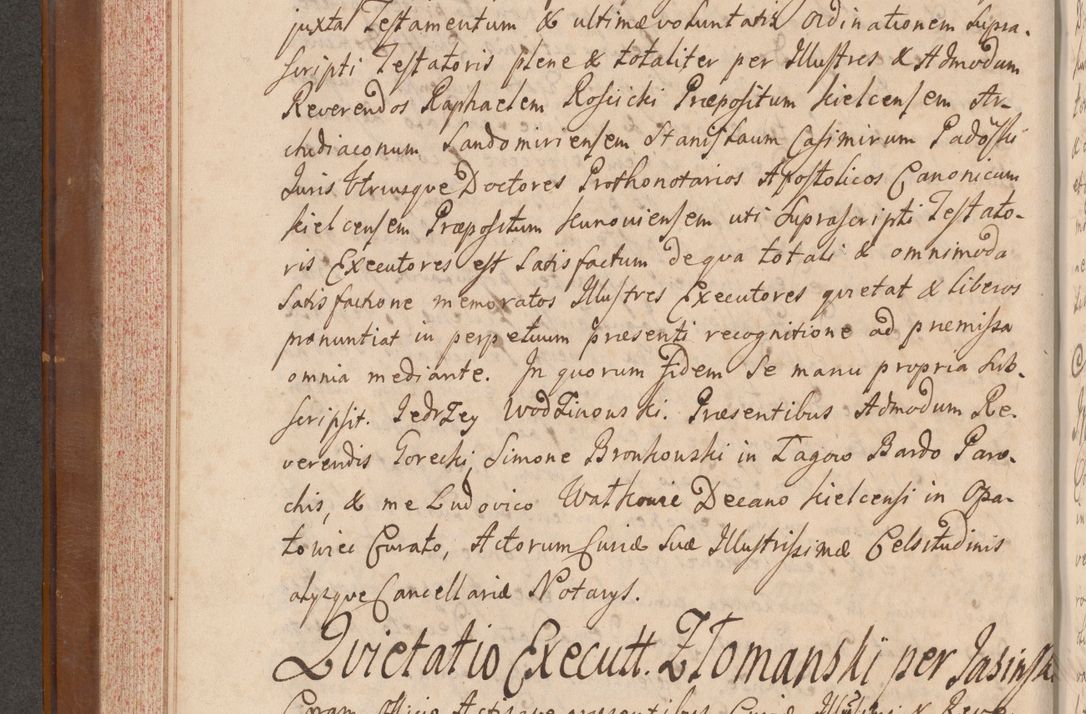 Zdjęcie nr 239 dla obiektu archiwalnego: Volumen VII actorum episcopalium Joannis Małachowski, episcopi Cracoviensis, ducis Severiae de anno 1694 - 1696, quorum index ad finem videatur