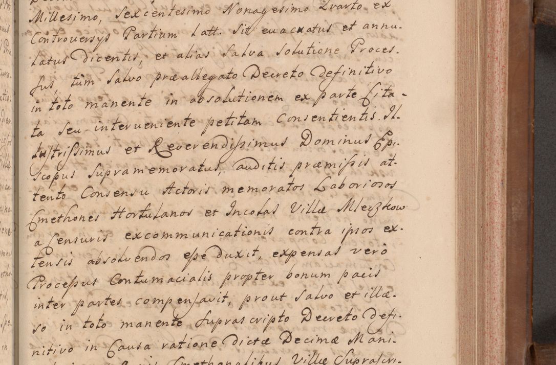 Zdjęcie nr 228 dla obiektu archiwalnego: Volumen VII actorum episcopalium Joannis Małachowski, episcopi Cracoviensis, ducis Severiae de anno 1694 - 1696, quorum index ad finem videatur
