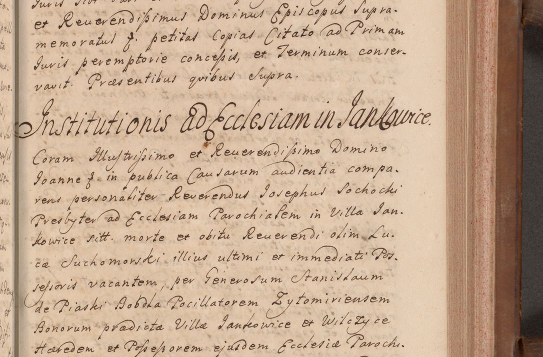 Zdjęcie nr 224 dla obiektu archiwalnego: Volumen VII actorum episcopalium Joannis Małachowski, episcopi Cracoviensis, ducis Severiae de anno 1694 - 1696, quorum index ad finem videatur