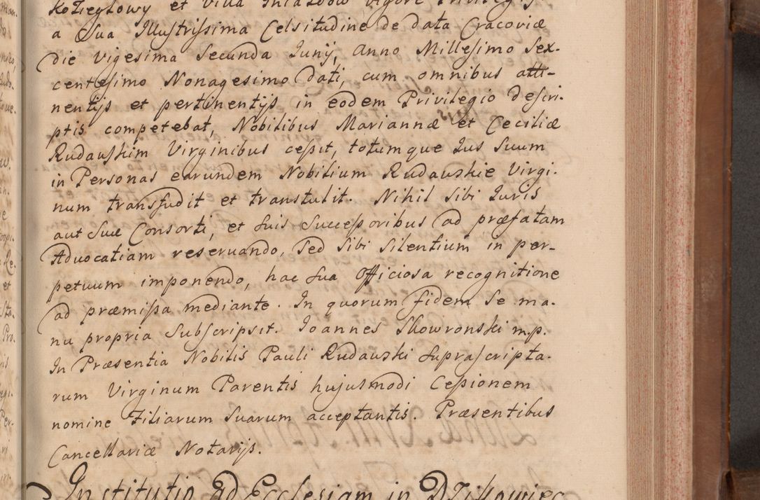 Zdjęcie nr 216 dla obiektu archiwalnego: Volumen VII actorum episcopalium Joannis Małachowski, episcopi Cracoviensis, ducis Severiae de anno 1694 - 1696, quorum index ad finem videatur