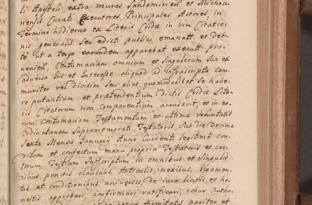 Zdjęcie nr 218 dla obiektu archiwalnego: Volumen VII actorum episcopalium Joannis Małachowski, episcopi Cracoviensis, ducis Severiae de anno 1694 - 1696, quorum index ad finem videatur