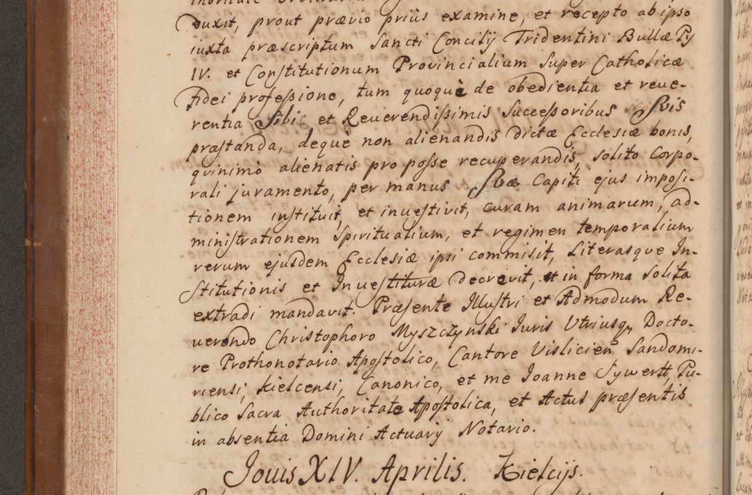 Zdjęcie nr 213 dla obiektu archiwalnego: Volumen VII actorum episcopalium Joannis Małachowski, episcopi Cracoviensis, ducis Severiae de anno 1694 - 1696, quorum index ad finem videatur