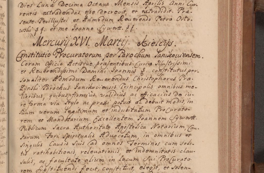 Zdjęcie nr 212 dla obiektu archiwalnego: Volumen VII actorum episcopalium Joannis Małachowski, episcopi Cracoviensis, ducis Severiae de anno 1694 - 1696, quorum index ad finem videatur