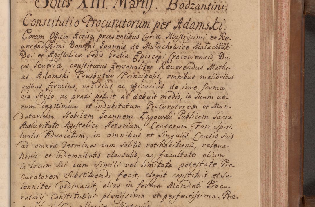 Zdjęcie nr 210 dla obiektu archiwalnego: Volumen VII actorum episcopalium Joannis Małachowski, episcopi Cracoviensis, ducis Severiae de anno 1694 - 1696, quorum index ad finem videatur
