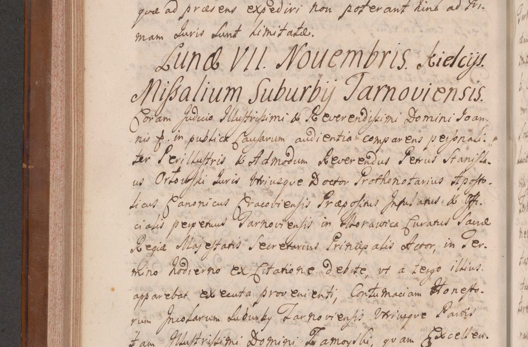 Zdjęcie nr 607 dla obiektu archiwalnego: Volumen VII actorum episcopalium Joannis Małachowski, episcopi Cracoviensis, ducis Severiae de anno 1694 - 1696, quorum index ad finem videatur