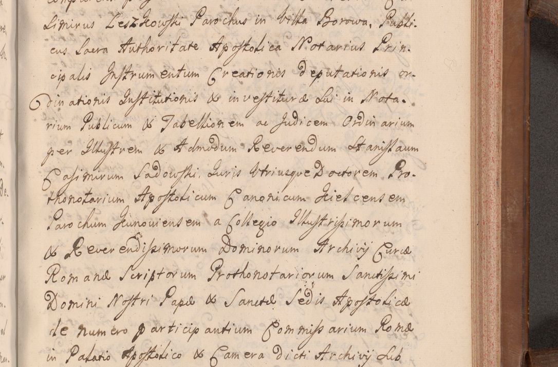 Zdjęcie nr 556 dla obiektu archiwalnego: Volumen VII actorum episcopalium Joannis Małachowski, episcopi Cracoviensis, ducis Severiae de anno 1694 - 1696, quorum index ad finem videatur