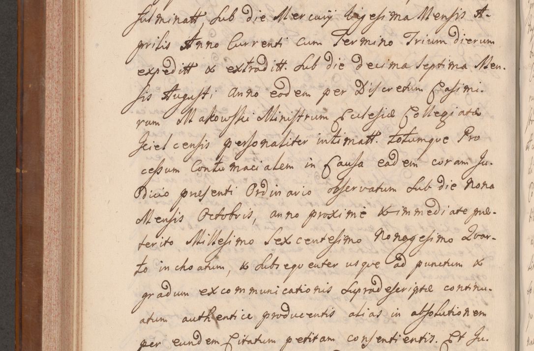 Zdjęcie nr 549 dla obiektu archiwalnego: Volumen VII actorum episcopalium Joannis Małachowski, episcopi Cracoviensis, ducis Severiae de anno 1694 - 1696, quorum index ad finem videatur