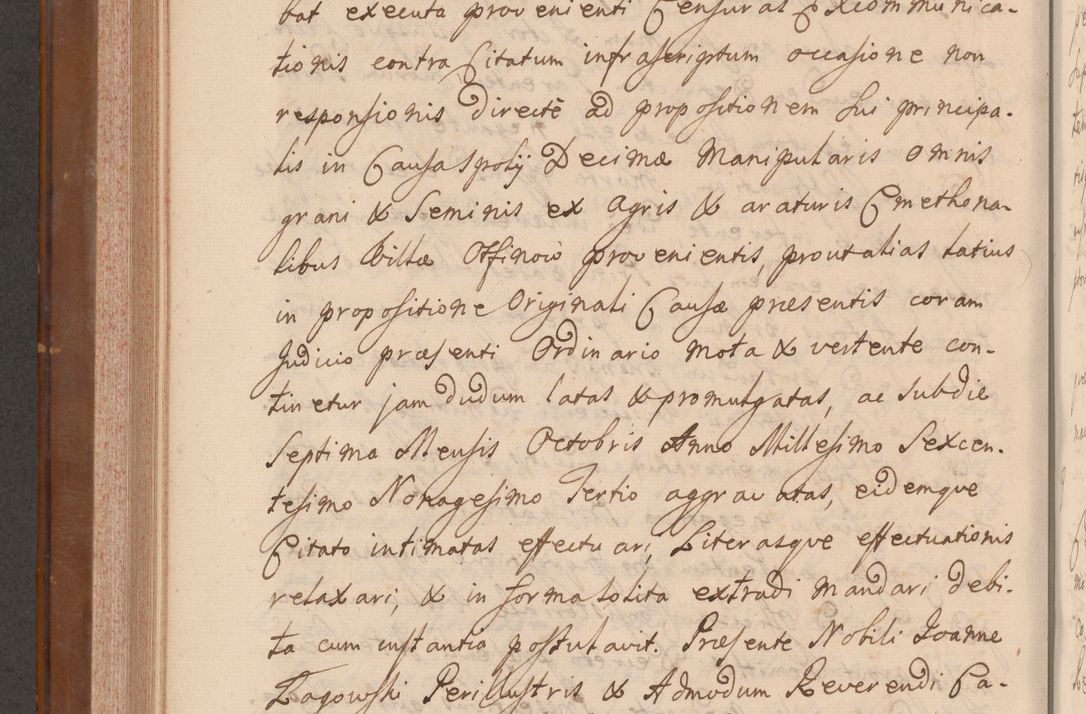 Zdjęcie nr 537 dla obiektu archiwalnego: Volumen VII actorum episcopalium Joannis Małachowski, episcopi Cracoviensis, ducis Severiae de anno 1694 - 1696, quorum index ad finem videatur