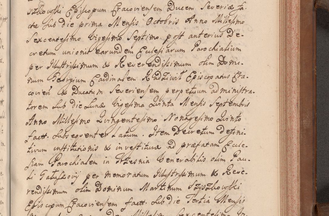 Zdjęcie nr 524 dla obiektu archiwalnego: Volumen VII actorum episcopalium Joannis Małachowski, episcopi Cracoviensis, ducis Severiae de anno 1694 - 1696, quorum index ad finem videatur