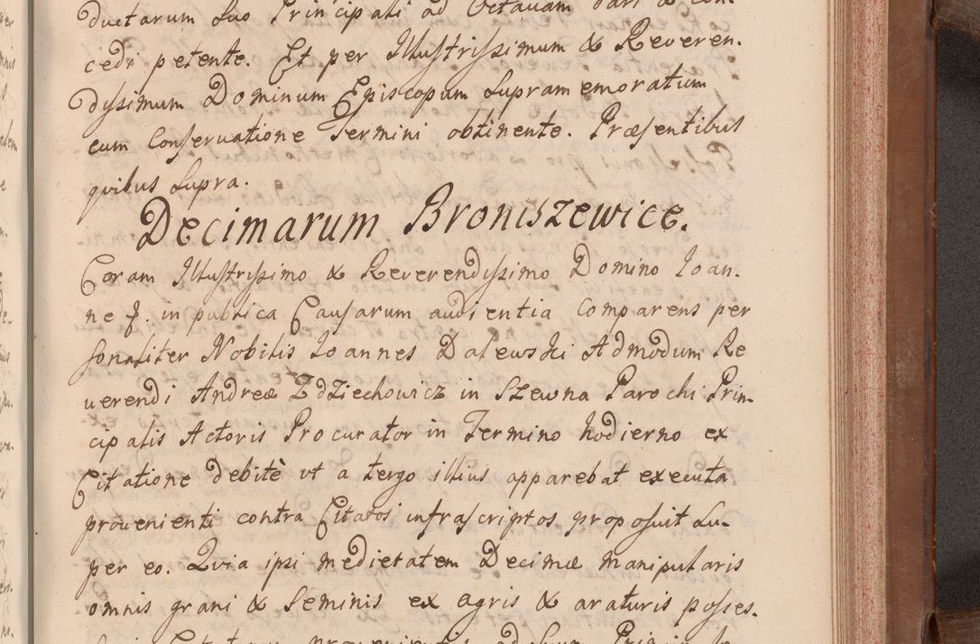 Zdjęcie nr 506 dla obiektu archiwalnego: Volumen VII actorum episcopalium Joannis Małachowski, episcopi Cracoviensis, ducis Severiae de anno 1694 - 1696, quorum index ad finem videatur