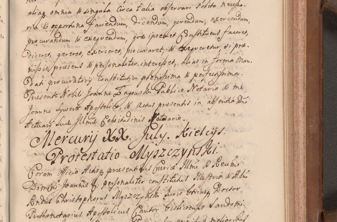 Zdjęcie nr 478 dla obiektu archiwalnego: Volumen VII actorum episcopalium Joannis Małachowski, episcopi Cracoviensis, ducis Severiae de anno 1694 - 1696, quorum index ad finem videatur