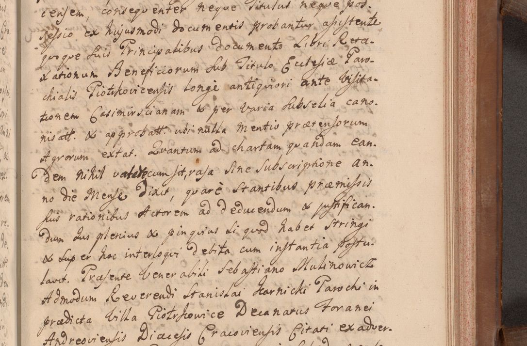 Zdjęcie nr 450 dla obiektu archiwalnego: Volumen VII actorum episcopalium Joannis Małachowski, episcopi Cracoviensis, ducis Severiae de anno 1694 - 1696, quorum index ad finem videatur