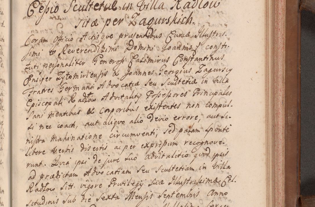 Zdjęcie nr 442 dla obiektu archiwalnego: Volumen VII actorum episcopalium Joannis Małachowski, episcopi Cracoviensis, ducis Severiae de anno 1694 - 1696, quorum index ad finem videatur