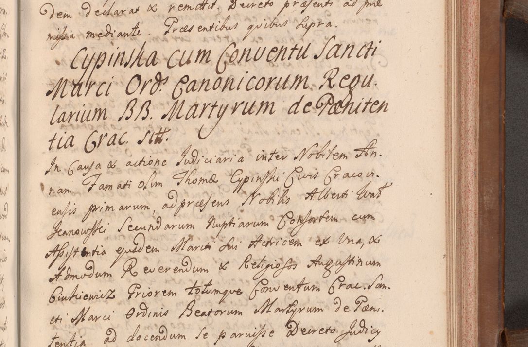 Zdjęcie nr 438 dla obiektu archiwalnego: Volumen VII actorum episcopalium Joannis Małachowski, episcopi Cracoviensis, ducis Severiae de anno 1694 - 1696, quorum index ad finem videatur
