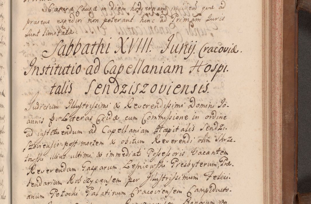 Zdjęcie nr 432 dla obiektu archiwalnego: Volumen VII actorum episcopalium Joannis Małachowski, episcopi Cracoviensis, ducis Severiae de anno 1694 - 1696, quorum index ad finem videatur