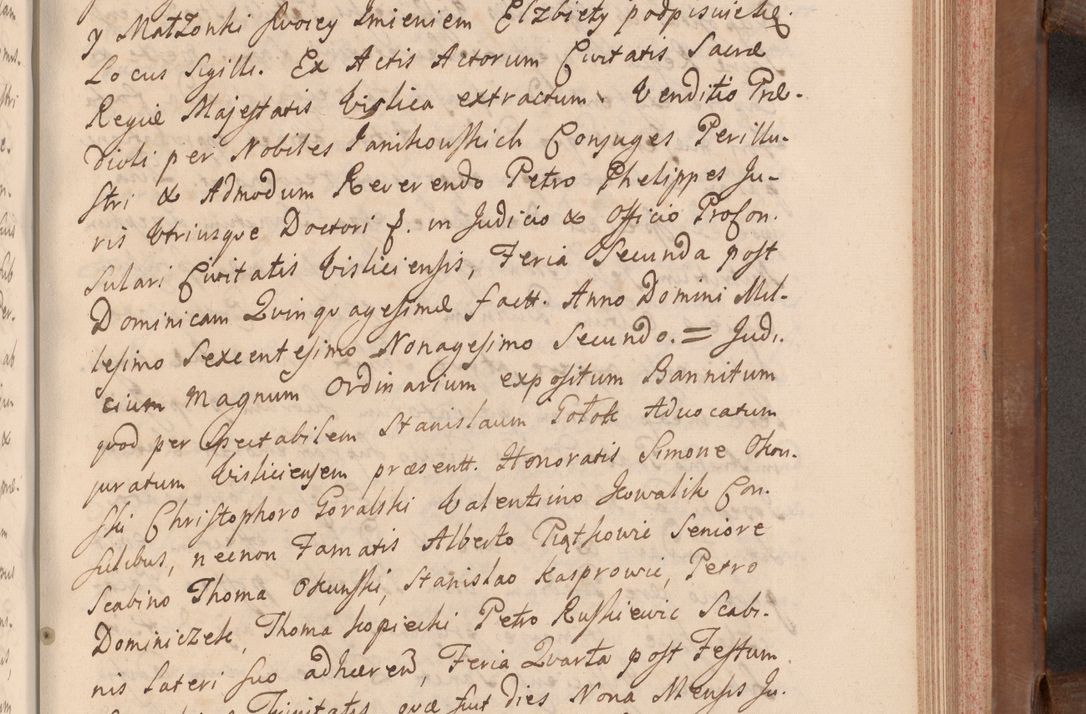 Zdjęcie nr 408 dla obiektu archiwalnego: Volumen VII actorum episcopalium Joannis Małachowski, episcopi Cracoviensis, ducis Severiae de anno 1694 - 1696, quorum index ad finem videatur