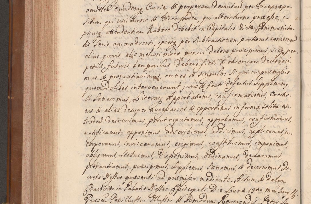 Zdjęcie nr 801 dla obiektu archiwalnego: Volumen VII actorum episcopalium Joannis Małachowski, episcopi Cracoviensis, ducis Severiae de anno 1694 - 1696, quorum index ad finem videatur