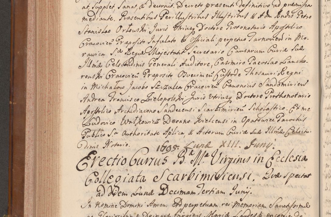 Zdjęcie nr 787 dla obiektu archiwalnego: Volumen VII actorum episcopalium Joannis Małachowski, episcopi Cracoviensis, ducis Severiae de anno 1694 - 1696, quorum index ad finem videatur