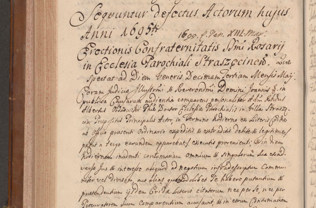 Zdjęcie nr 769 dla obiektu archiwalnego: Volumen VII actorum episcopalium Joannis Małachowski, episcopi Cracoviensis, ducis Severiae de anno 1694 - 1696, quorum index ad finem videatur
