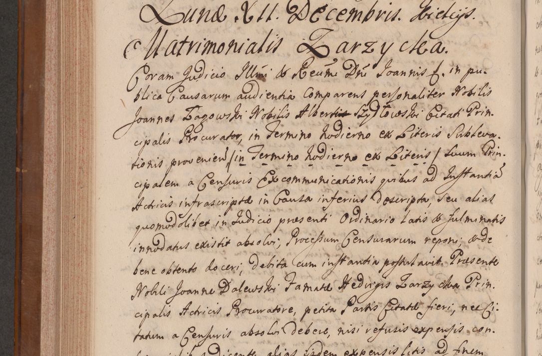 Zdjęcie nr 743 dla obiektu archiwalnego: Volumen VII actorum episcopalium Joannis Małachowski, episcopi Cracoviensis, ducis Severiae de anno 1694 - 1696, quorum index ad finem videatur
