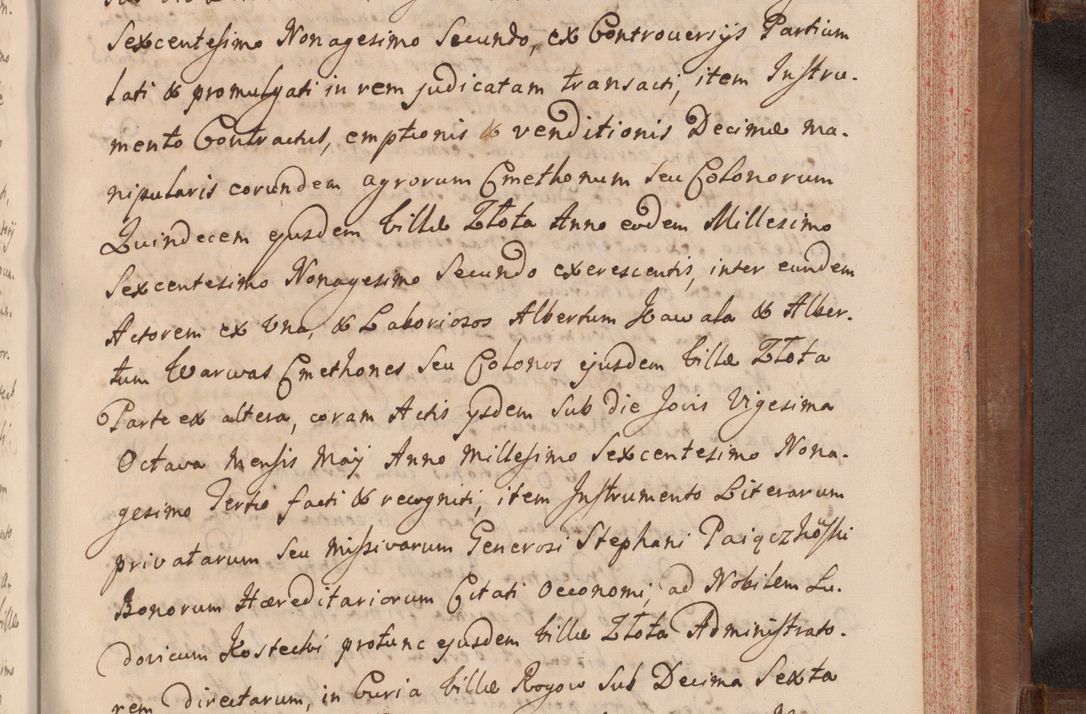 Zdjęcie nr 740 dla obiektu archiwalnego: Volumen VII actorum episcopalium Joannis Małachowski, episcopi Cracoviensis, ducis Severiae de anno 1694 - 1696, quorum index ad finem videatur